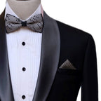 Black customized tuxedo two piece suit