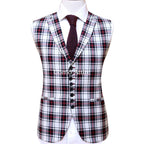 Black notched lapel bespoke 3 piece suit waistcoat