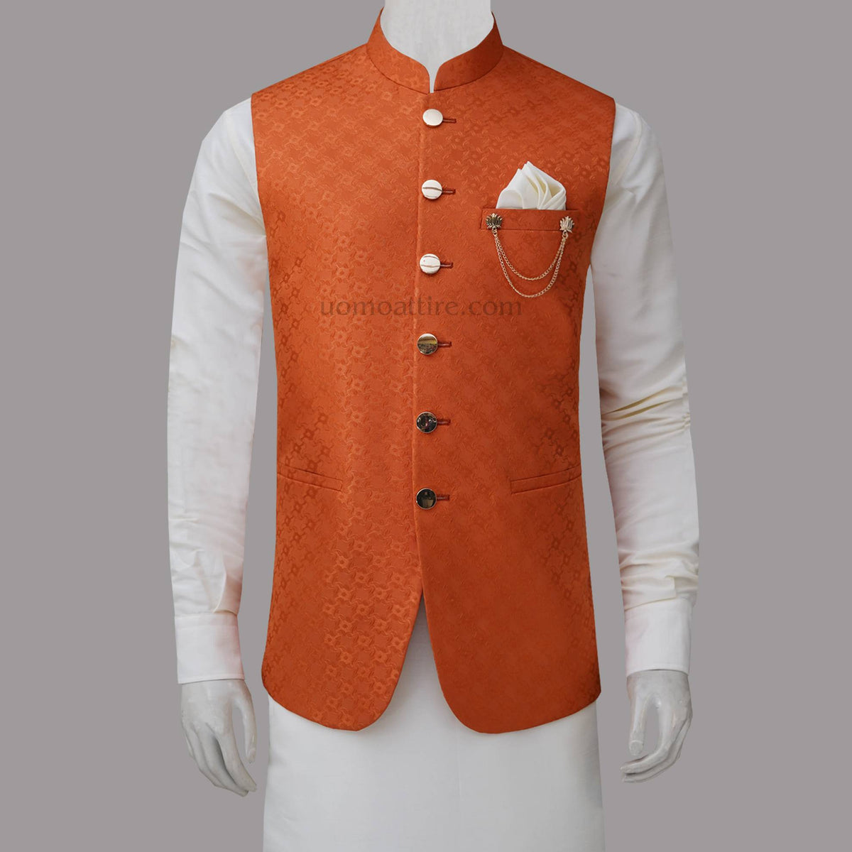 Men's Printed Waist Coat, Kurta, Trousers or Co-Ord Set main image 1