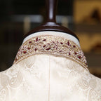 Customized designer Waistcoat for groom, waistcoat for groom with micro embellished ban