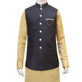 Designed Mehndi Kurta & Waistcoat