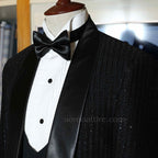 The Perfectly Elegant Men's Black Tuxedo 3-Piece Suit, tuxedo, tuxedo suit, wedding tuxedo, black tuxedo