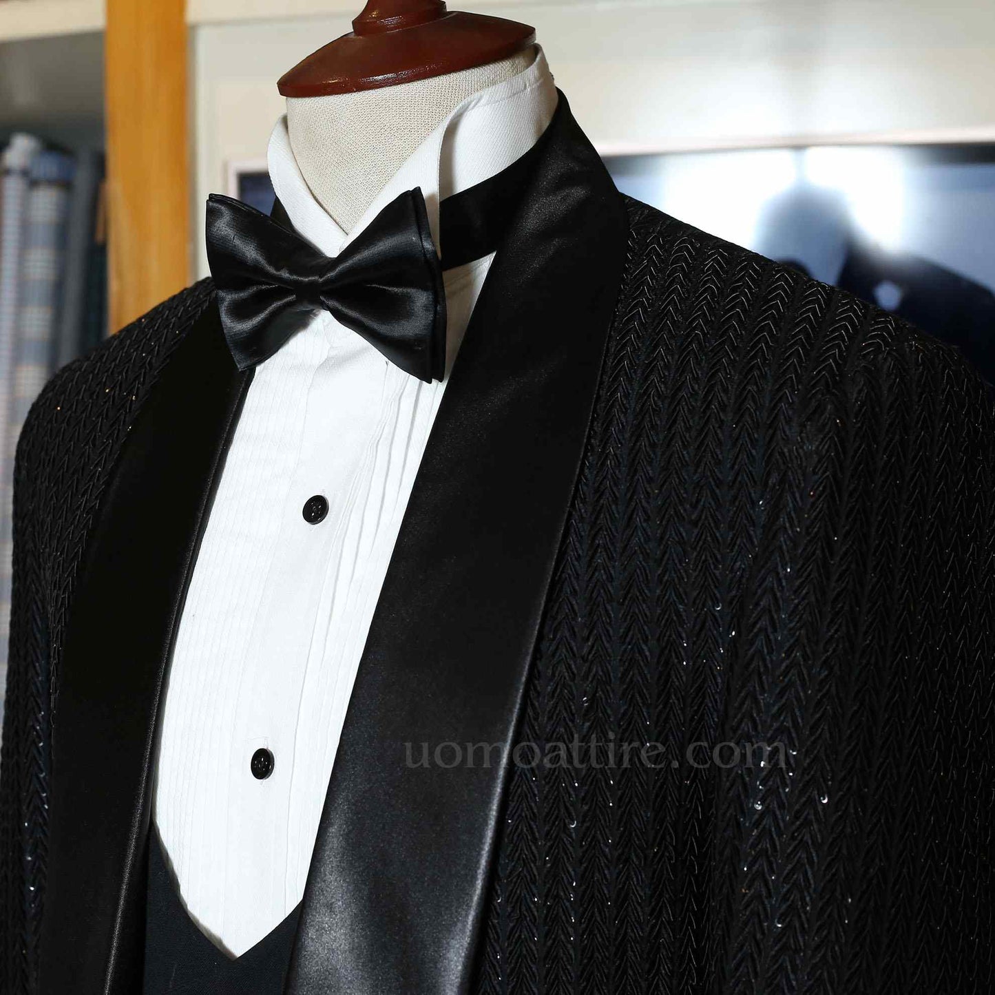 The Perfectly Elegant Men's Black Tuxedo 3-Piece Suit – Uomo Attire