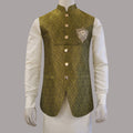 Jamawar men waistcoat for sophisticated look