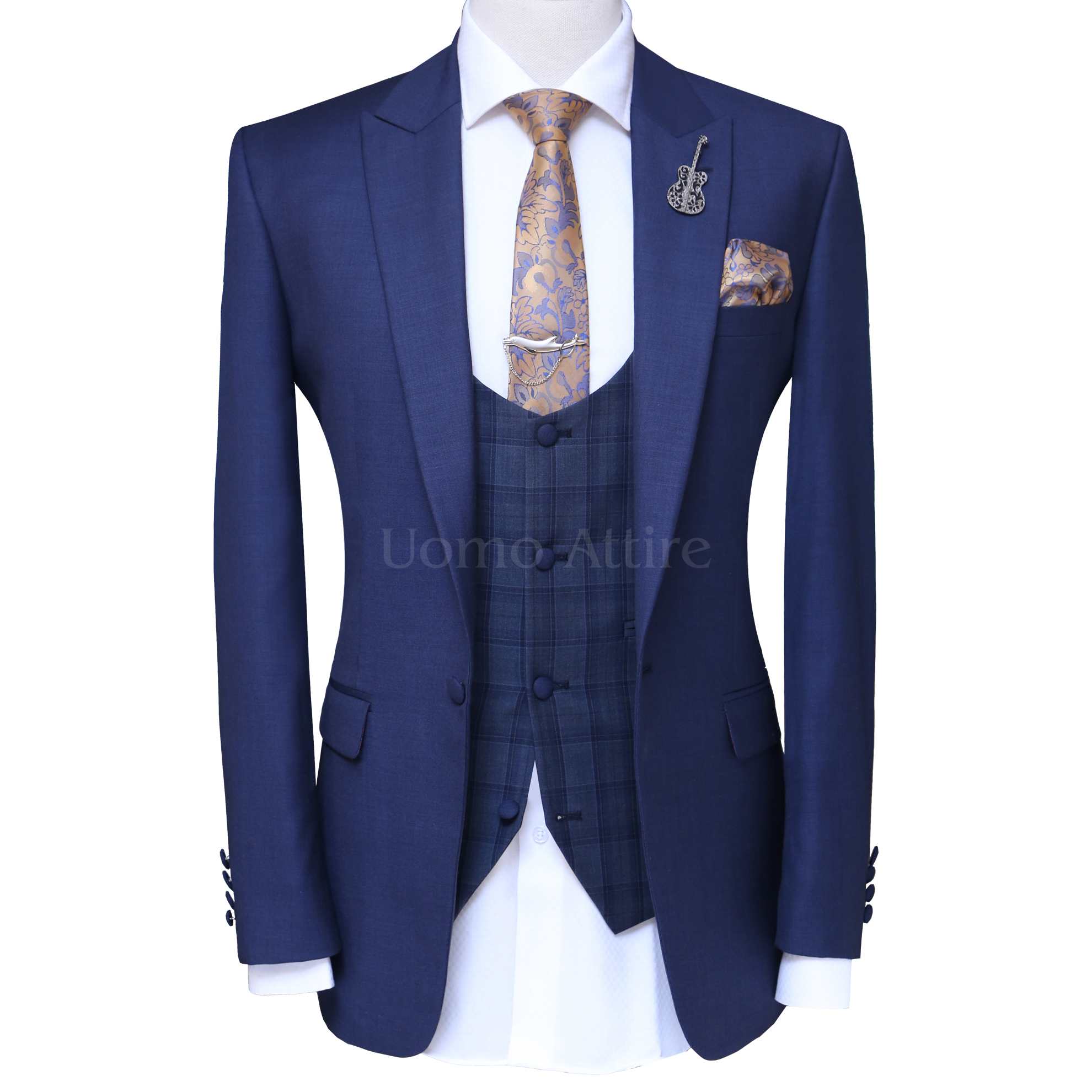 Blue Suits for Men Men's Wedding Wear and Formal Wear Uomo Attire