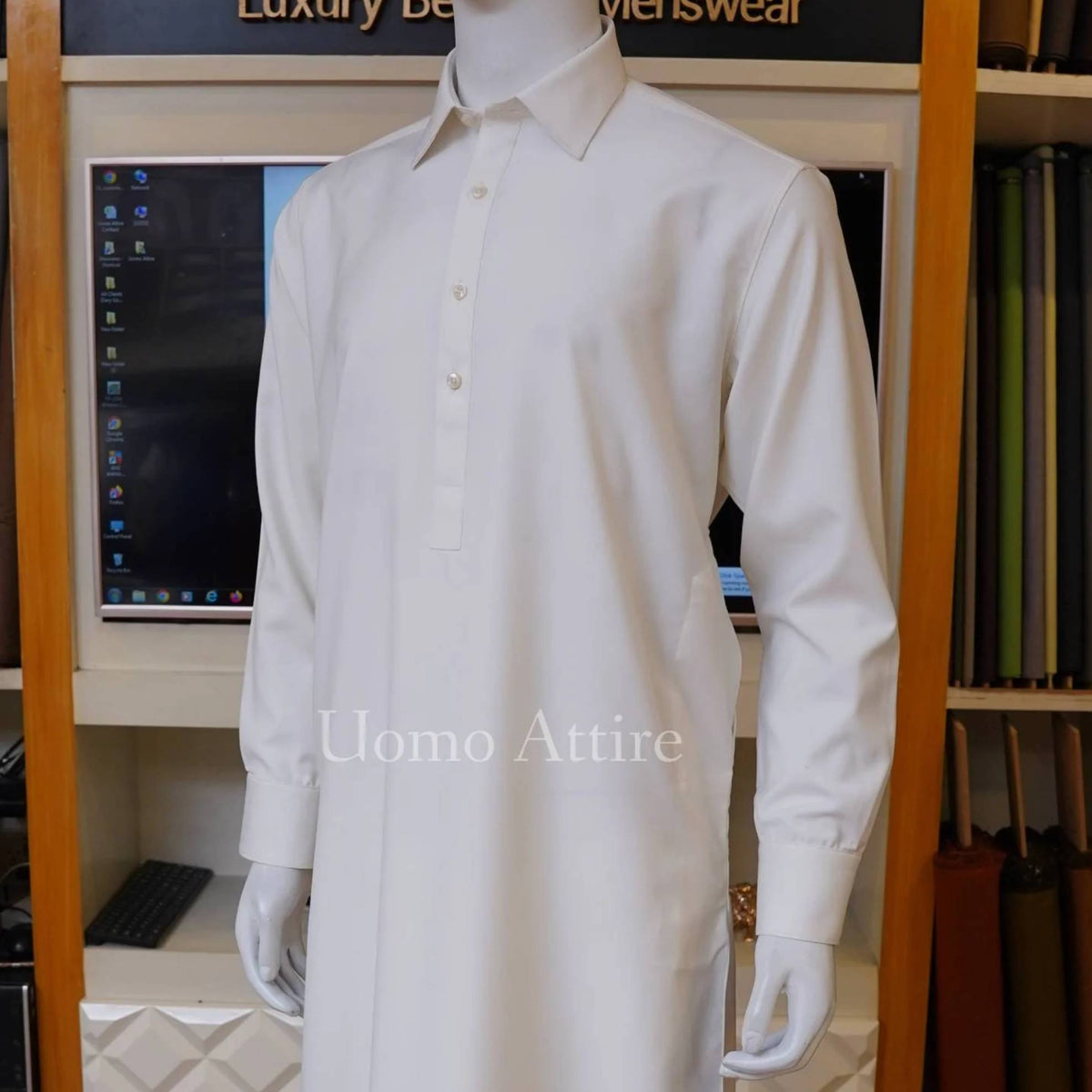Off white shalwar kameez for men | Shalwar kameez for men, Shalwar kameez design for men 2023