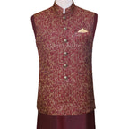 Pure Embossed Karandi Waistcoat