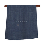 Pure Italian glen check contrast bespoke 3 piece suit with same fabric pant