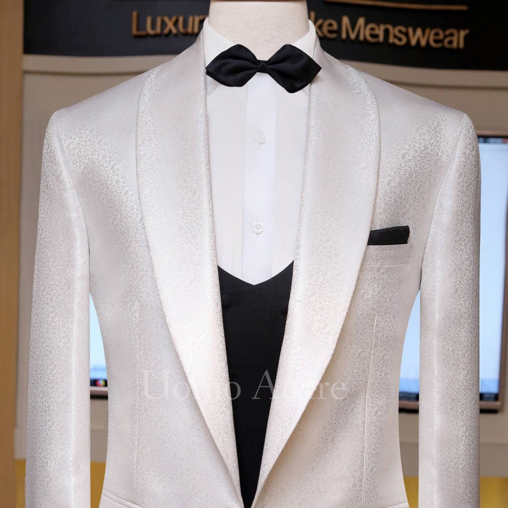 White Linen 3 Piece Suit - Tweedmaker