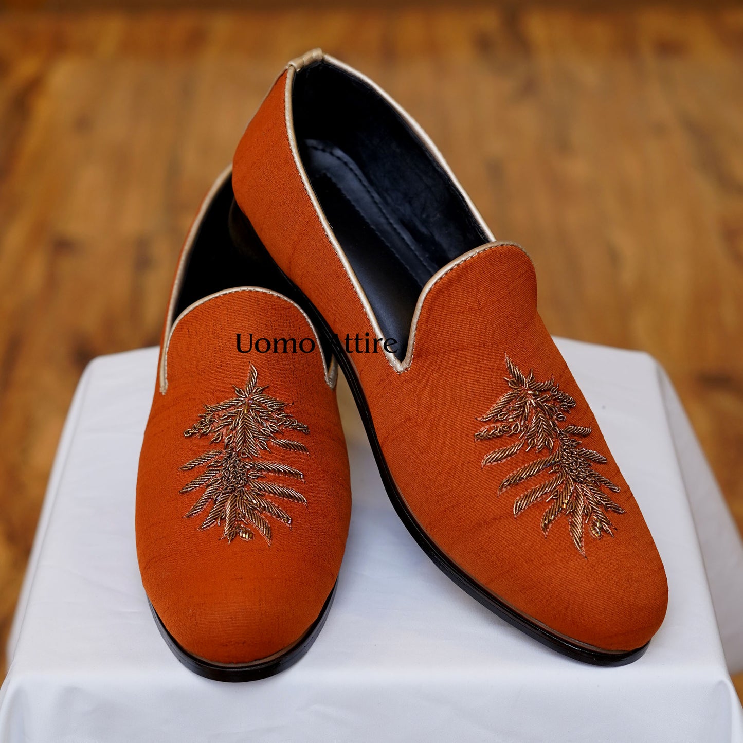 
                  
                    Customized fabric shoes with embellishment | Fabric Shoes for Men
                  
                