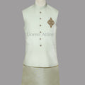 Finch of cream custom made slim fit waistcoat