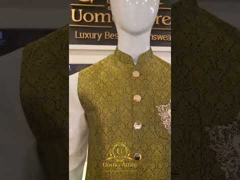 Jamawar men waistcoat for sophisticated look