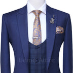 Mens suit shop's midnight blue 3 piece suit - 3 piece suit for men
