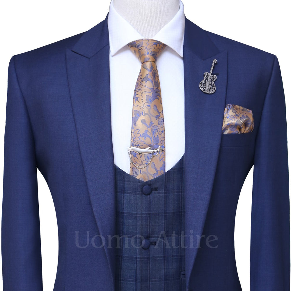 
                  
                    Mens suit shop's midnight blue 3 piece suit - 3 piece suit for men
                  
                